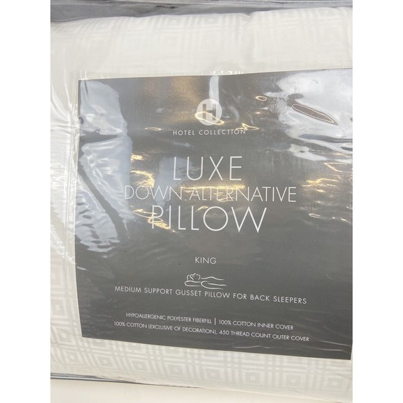Hotel Collection King Luxe Down Alternative Medium-Support Pillow - Picture 2 of 13